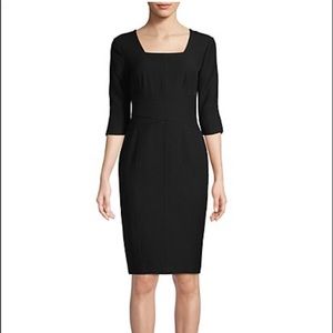 Donna Karan Squareneck Sheath Dress